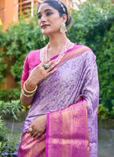 Trendy Pink Colour Premium Saree